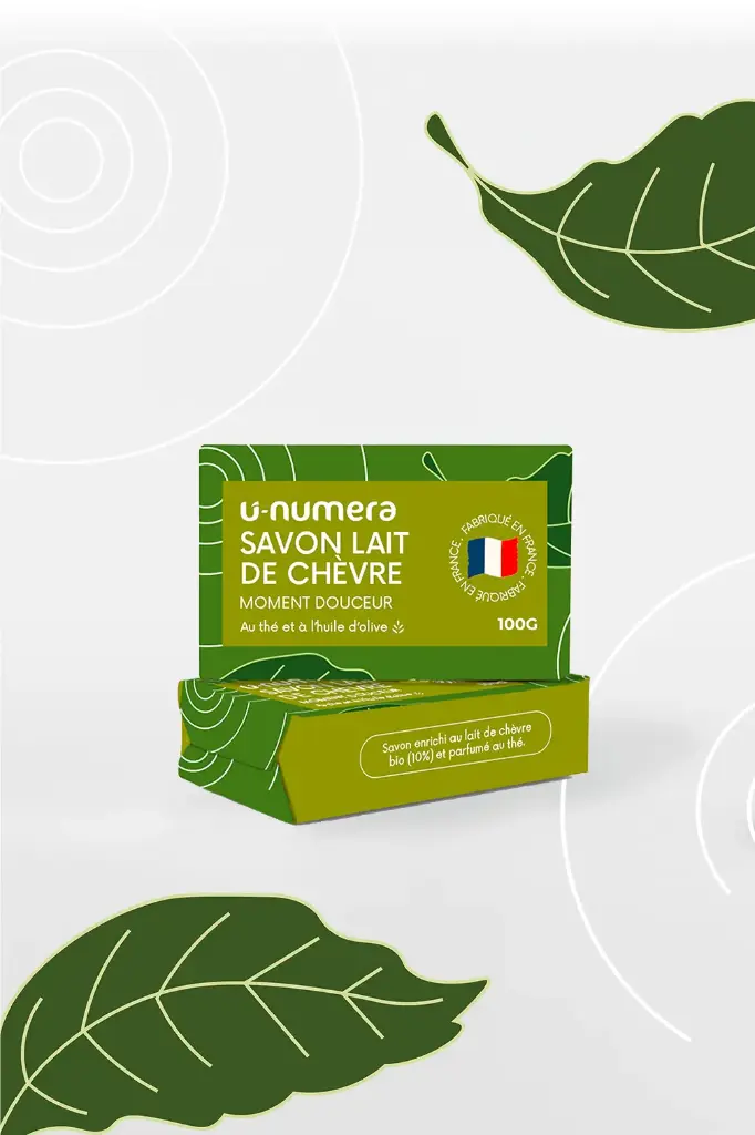 Savon lait de chèvre – Thé vert - 100 g