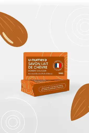 Savon lait de chèvre - Amande - 100 g
